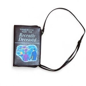 Spirit Halloween Beetlejuice Handbook for the Recently Deceased crossbody bag